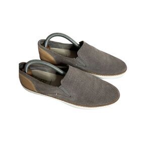 UGG Women's S/N 1018375 Adley Perf Slip-on Loafer Flats Gray & Tan Size 8